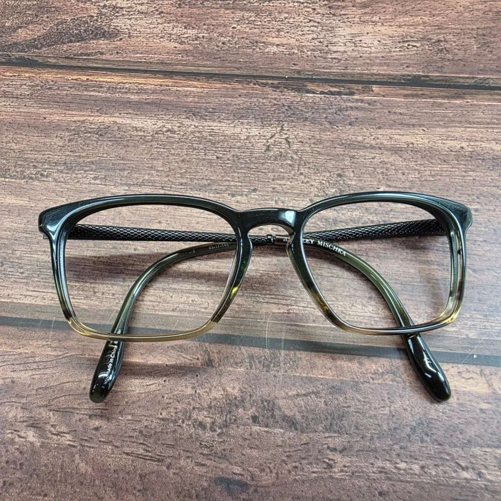 Badgley Mischka Womens Cat Eye Eyeglasses Black Olive Gradient 53-17-145